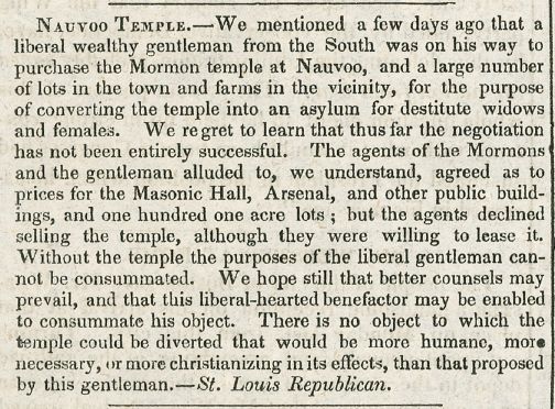 Building Nauvoo Temple